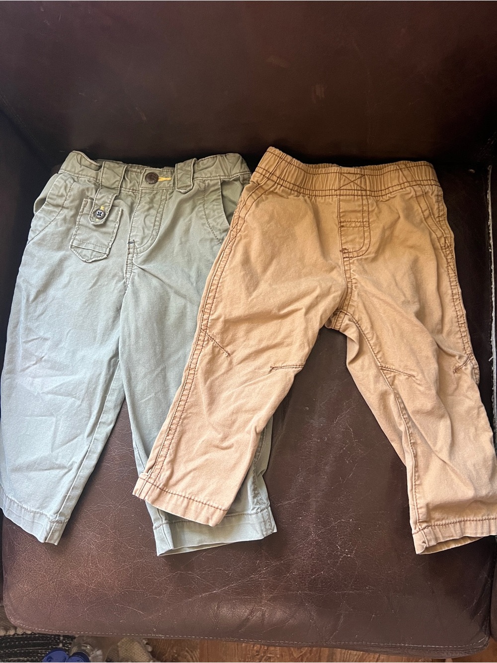 Carter's Casual Cotton Pants in Green and Khaki
